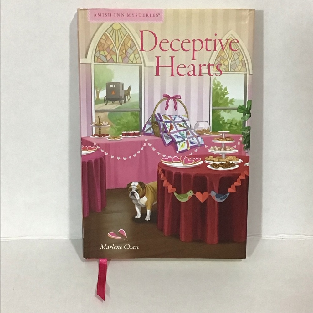Deceptive Hearts by Marlene Chase Amish Mysteries‎ Series Book 9 Hardcover